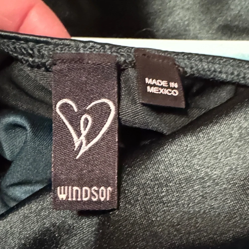 Windsor Emerald Satin Mini Dress - Picture 3 of 4